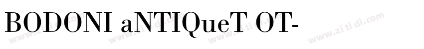 BODONI aNTIQueT OT字体转换